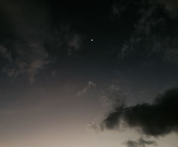 Low angle view of cloudy sky