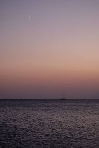 Dramatic sky over calm sea