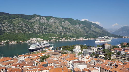 Kotor bay are a series of coves on the southern dalmatian coast of the adriatic sea in montenegro