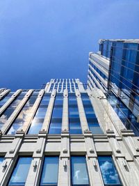 High angle view of modern building against sky