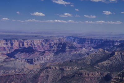 Aerial view of landscape against sky