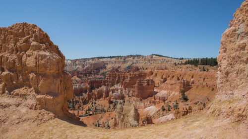 View of rock formations against sky