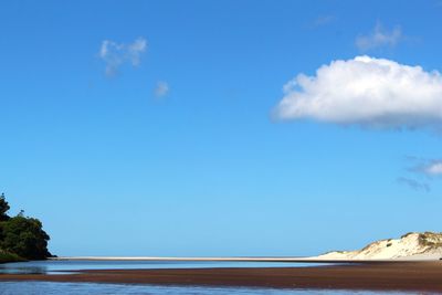 Scenic view of landscape against cloudy sky