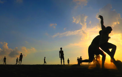 People at sunset