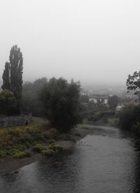 Scenic view of river against sky