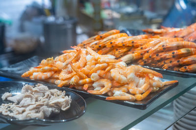 Close-up of food at market stall