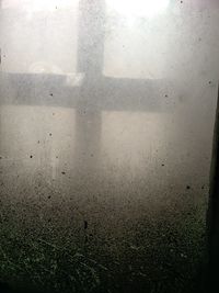 Full frame shot of wet window