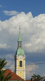 Low angle view of church against sky