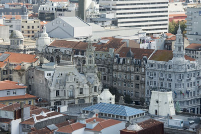 Residential buildings in town