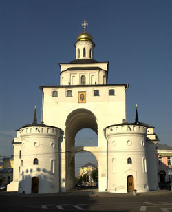 Facade of church