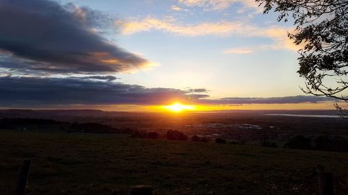 Scenic view of sunset