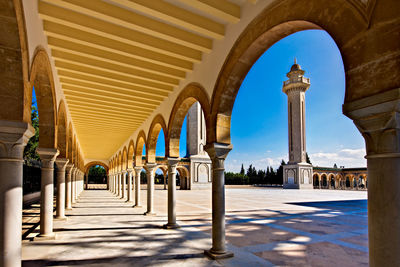 Corridor of historic building