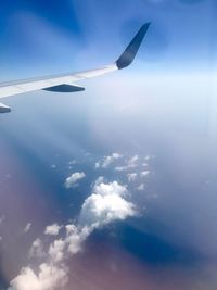 Airplane flying in sky