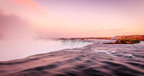 Niagara falls sunset