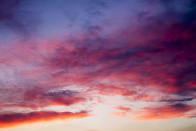 Low angle view of cloudy sky