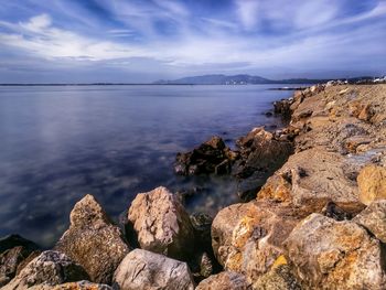 Scenic view of sea against sky