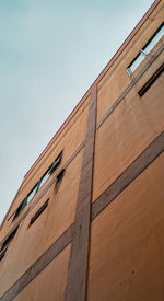 Low angle view of building against clear sky