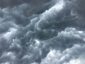 Low angle view of clouds in sky