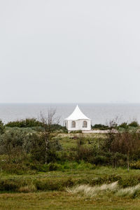 Built structure by the sea