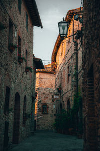 Low angle view of buildings against sky