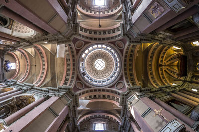 Low angle view of ceiling of building