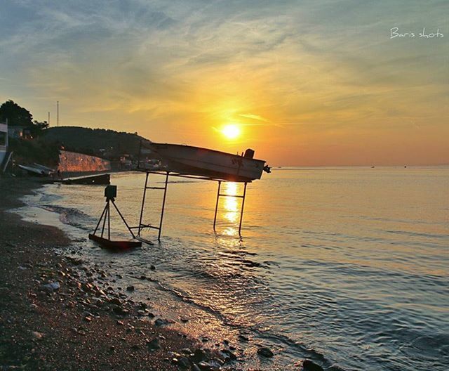 SUNSET OVER SEA