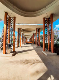 Empty corridor of building