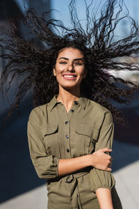 Portrait of a smiling young woman