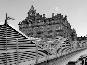 Low angle view of balmoral hotel against sky