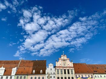 Low angle view of building against sky