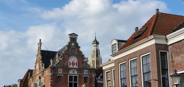 Low angle view of buildings against sky