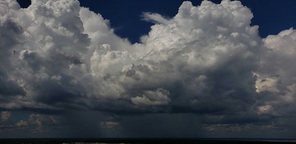 Low angle view of storm clouds in sky