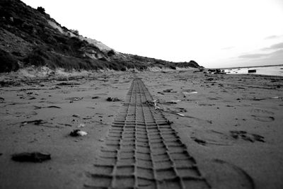 Surface level of road