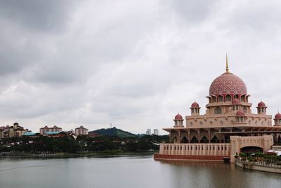 View of historical building against cloudy sky