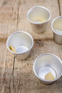 High angle view of tea cup on table