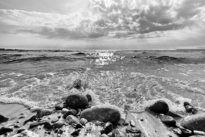 Scenic view of sea against sky