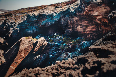 Rock formations in water