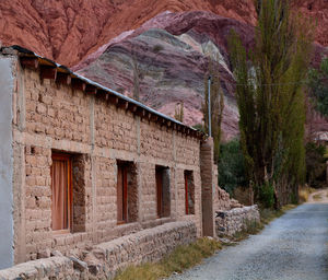 Road passing through a building