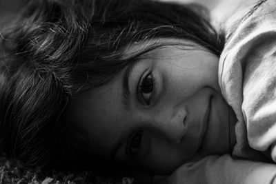 Close-up portrait of girl