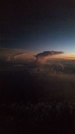 Scenic view of cloudscape against sky during sunset