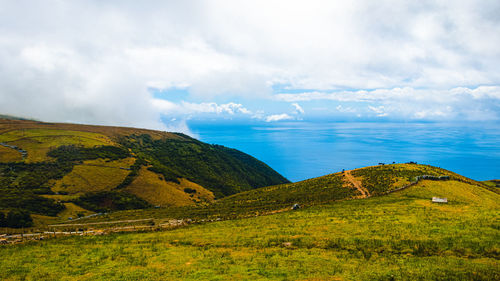 Scenic view of landscape against sky