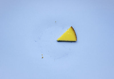 Close-up of ice cream over white background