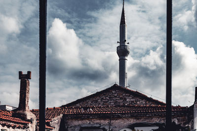 Low angle view of building against sky