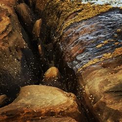 Rocks in sea