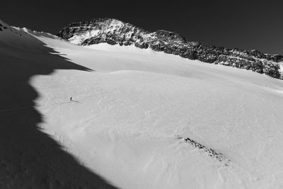 Scenic view of snowcapped mountain