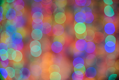 Full frame shot of colorful lights