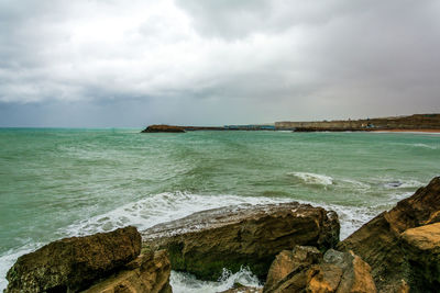 Scenic view of sea against sky