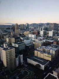 High angle view of cityscape