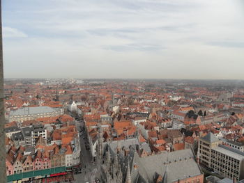 Aerial view of buildings in city