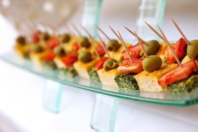 Close-up of vegetables in plate